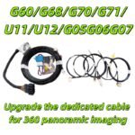 For BMW G60/G68/G70/G71/U11/U12/G05G06G07 BCP ID8/ID8.5/ID9 upgraded with original 360 degree panoramic imaging cable